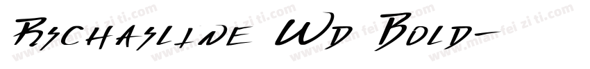 Rschasline Wd Bold字体转换